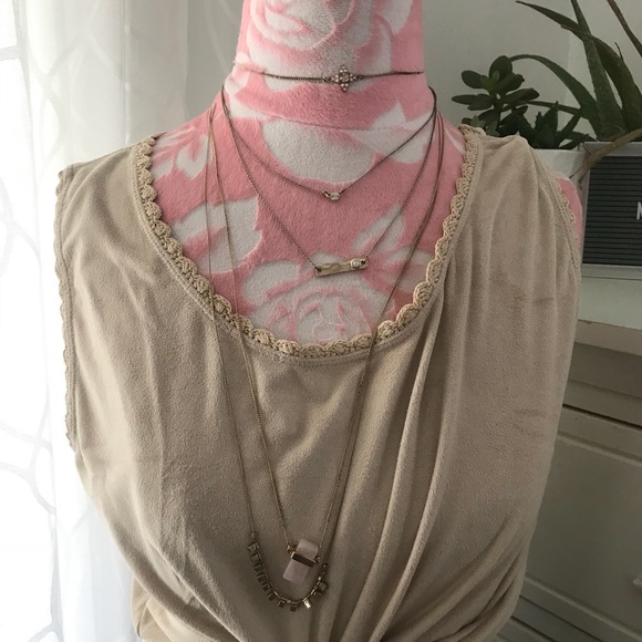 Liz Claiborne Velour Cream Top L - Picture 5 of 7